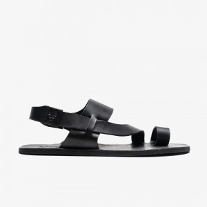 Black Vivobarefoot Opanka Sandal | NZDCYMG-96