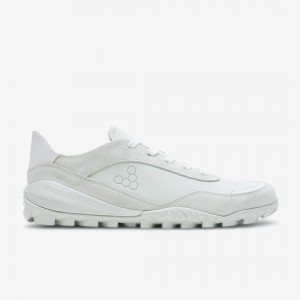 White Leather Vivobarefoot Novus | IYWGTRB-38