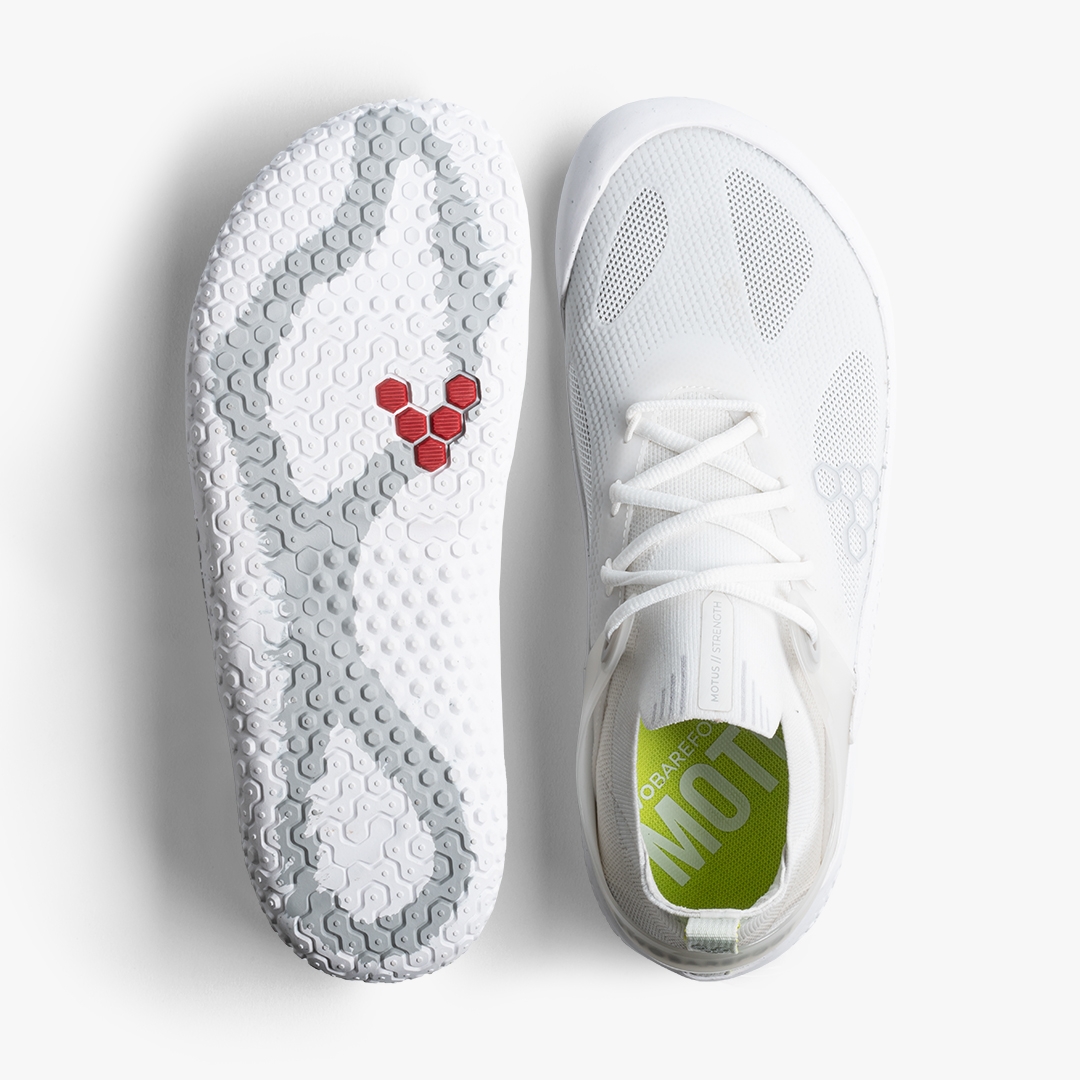 Bright White-Grey Vivobarefoot Motus Strength | HBUORJX-21