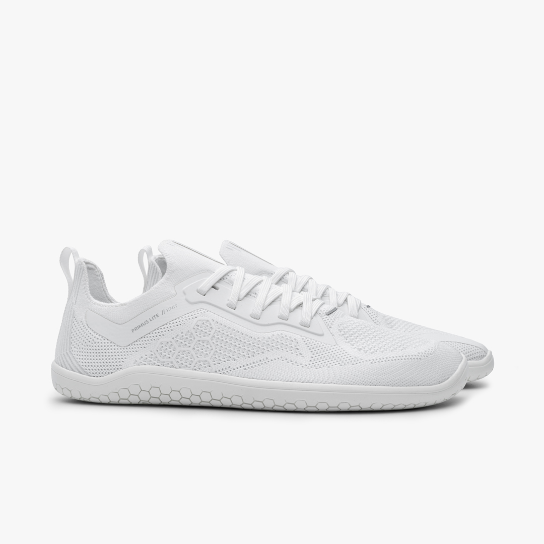 Bright White Vivobarefoot Primus Lite Knit | FATKQYP-47