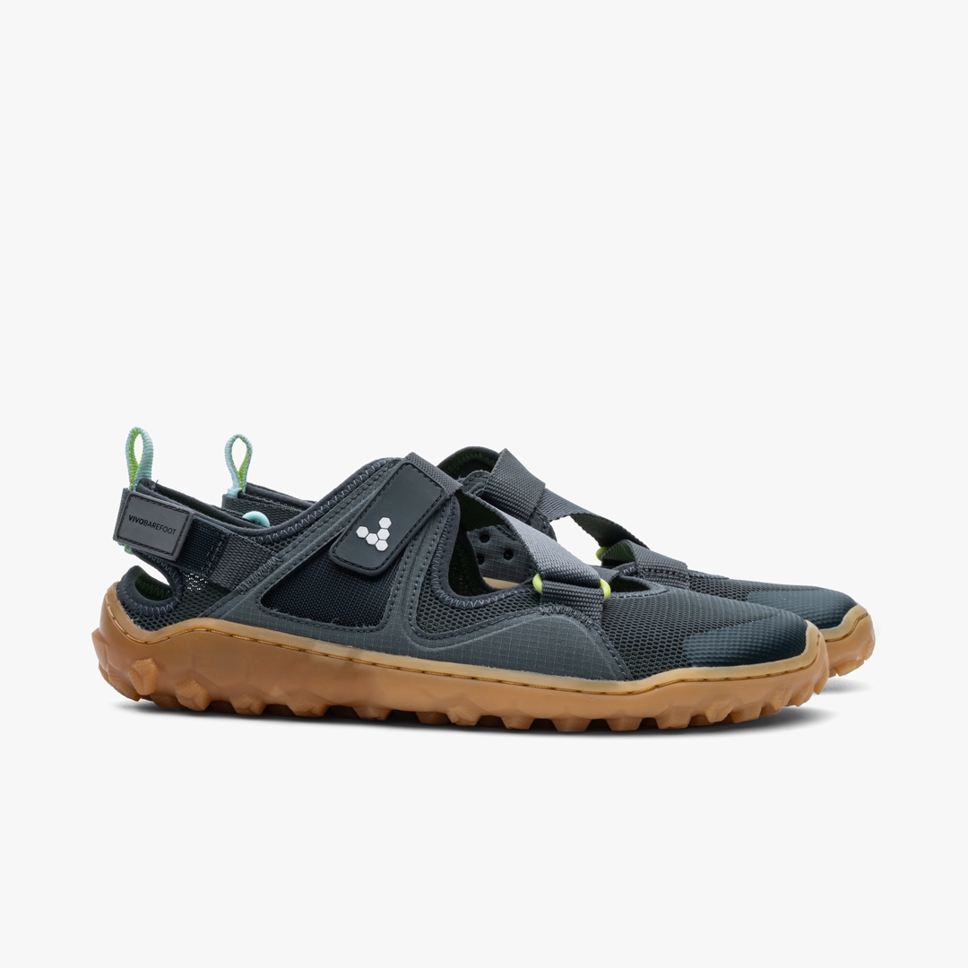 Charcoal-Gum Vivobarefoot Tracker Sandal | CBOHXVT-94