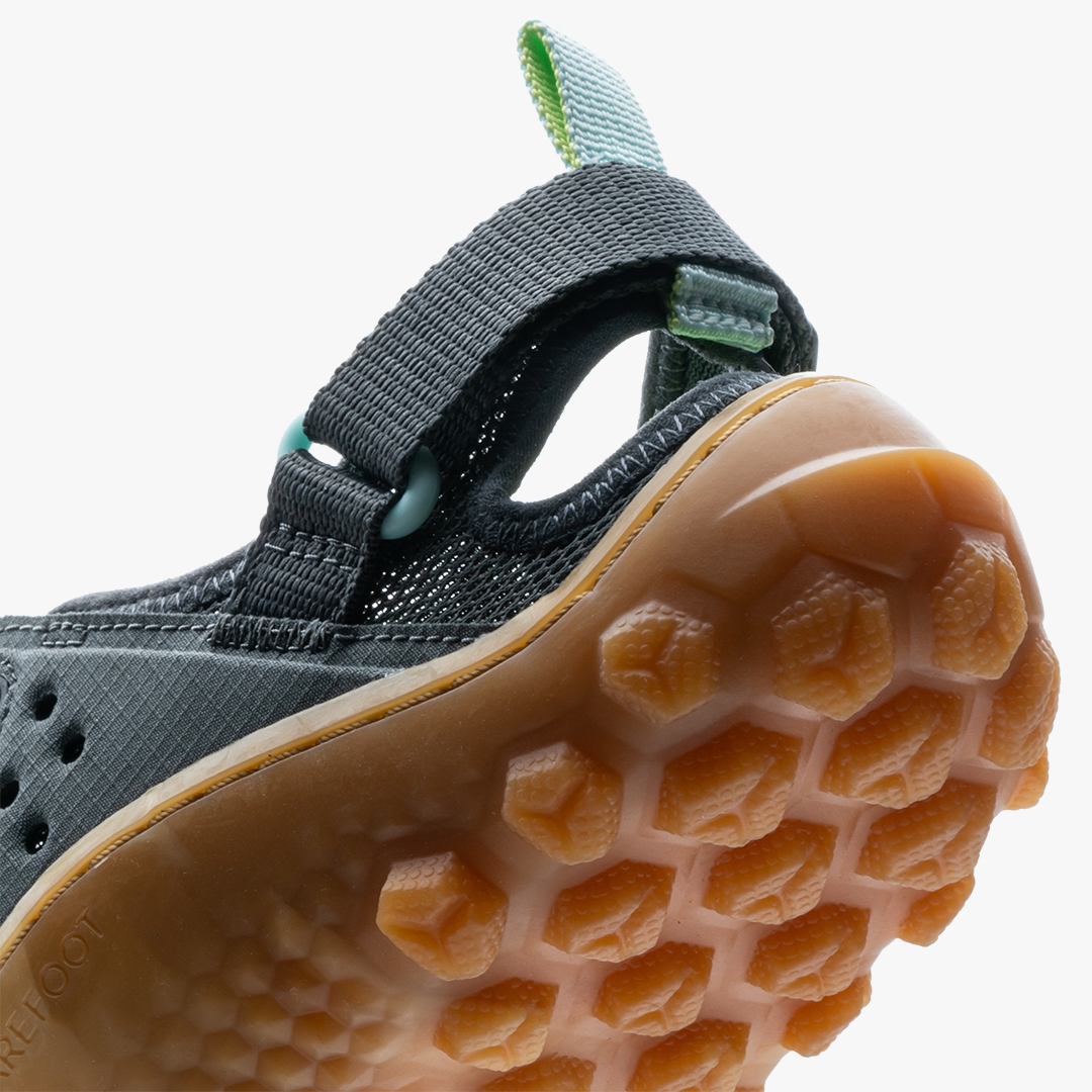 Charcoal-Gum Vivobarefoot Tracker Sandal | CBOHXVT-94