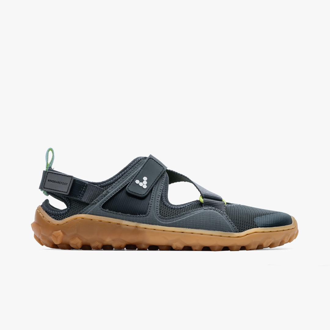 Charcoal-Gum Vivobarefoot Tracker Sandal | CBOHXVT-94