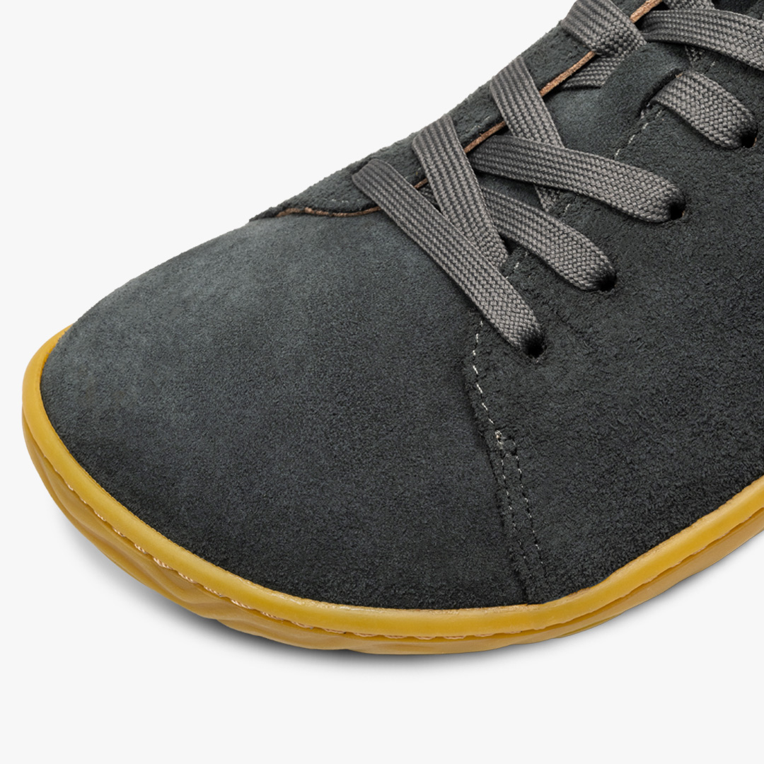 Charcoal Suede Vivobarefoot Addis | LGXAWVO-09