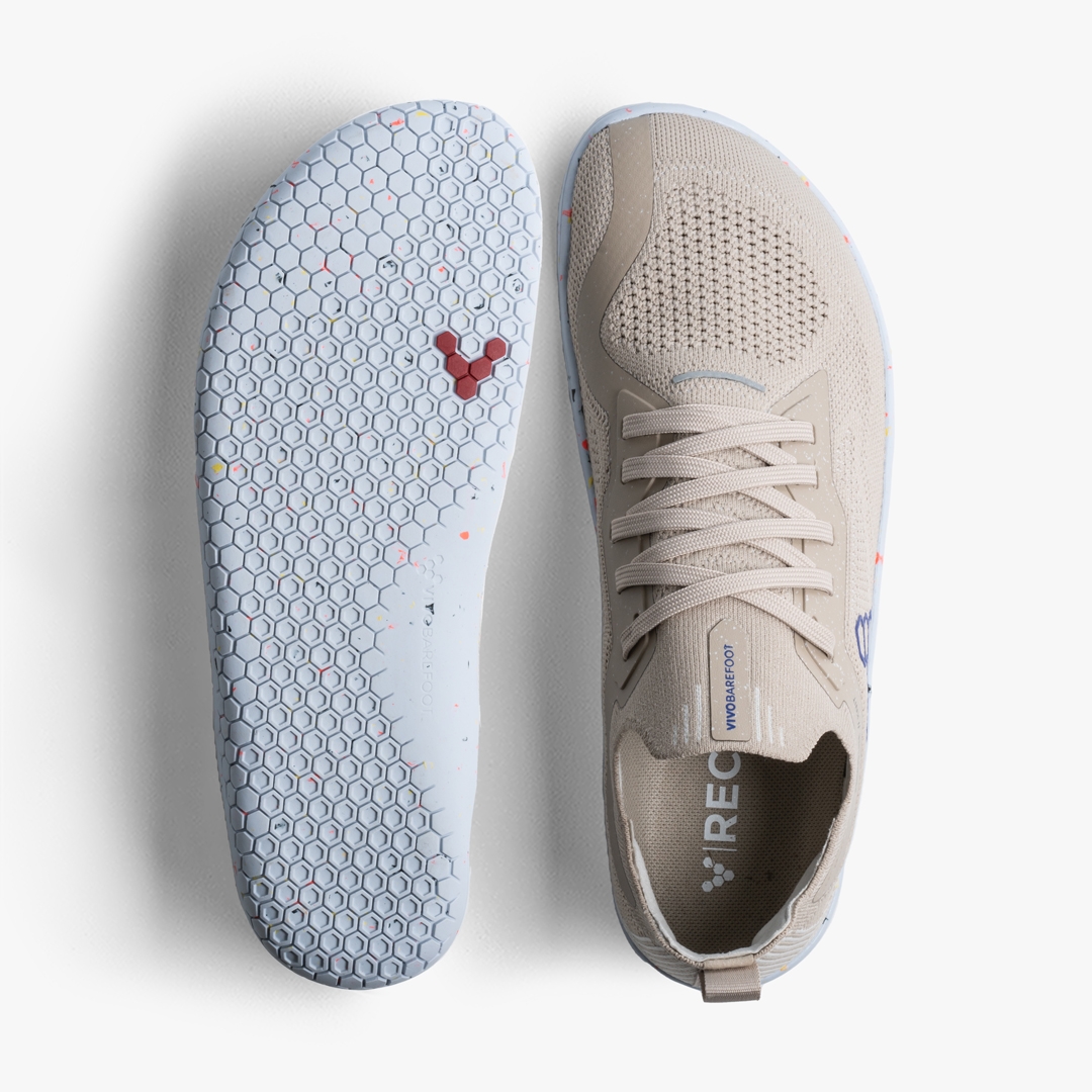 Feather Grey Vivobarefoot Primus Lite Knit | UOMPXND-68