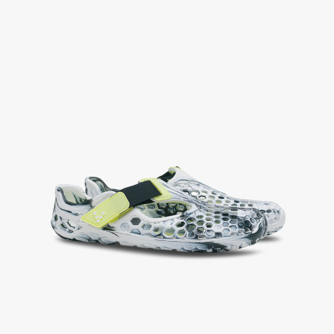 Obsidian-White Vivobarefoot Ultra Bloom Juniors | XUPBTYG-28