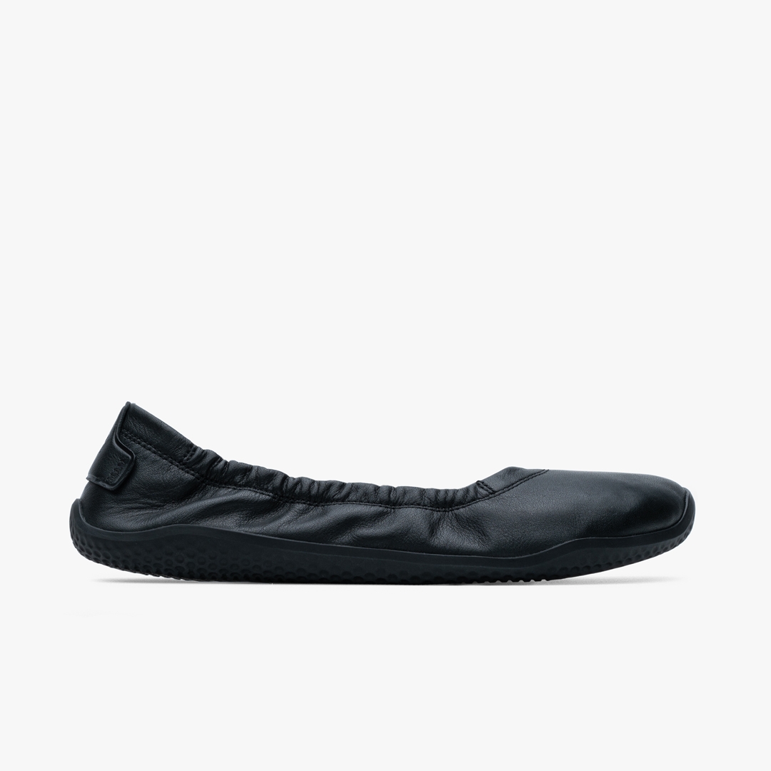 Obsidian Vivobarefoot Asana Yin Ballerina Leather | ZRYBCWL-75