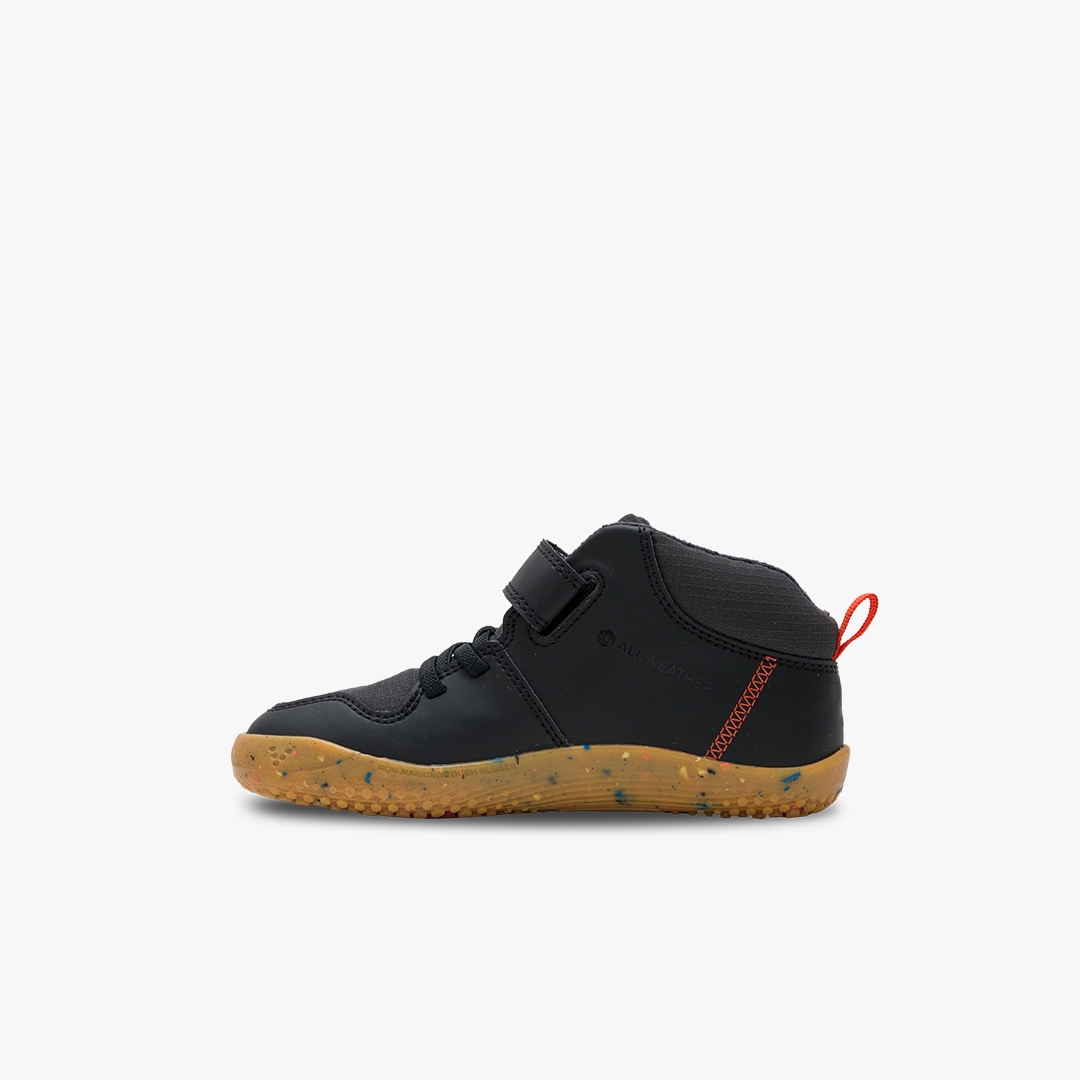 Obsidian Vivobarefoot Primus Ludo Hi Kids | CAMVNOG-86