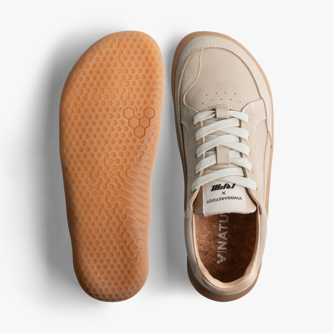 Sand Vivobarefoot Gobi Sneaker Premium Leather | GJHLZQP-65