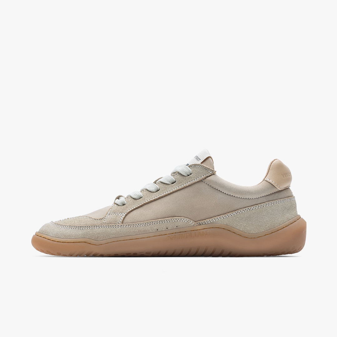 Sand Vivobarefoot Gobi Sneaker Premium Leather | GJHLZQP-65