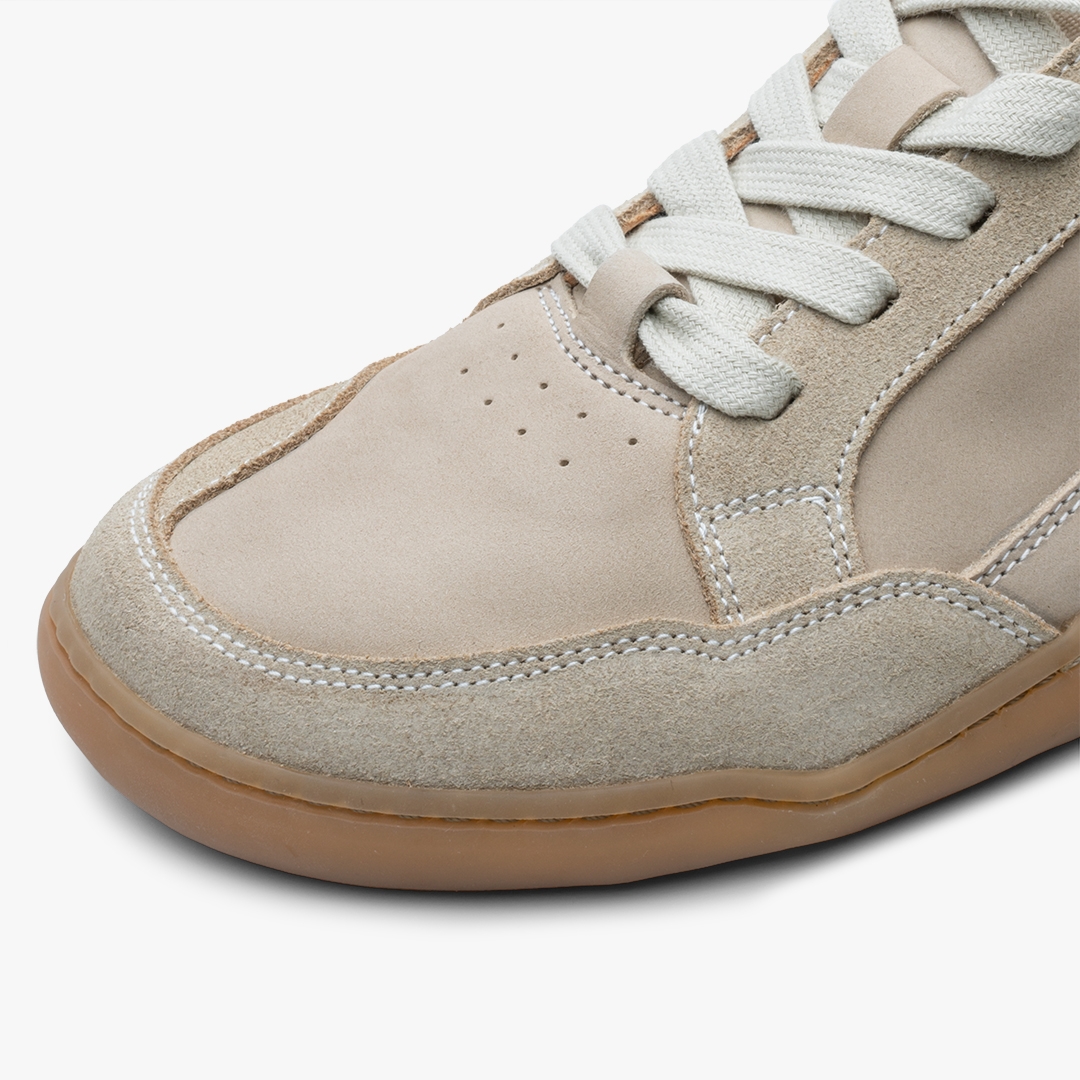 Sand Vivobarefoot Gobi Sneaker Premium Leather | GJHLZQP-65