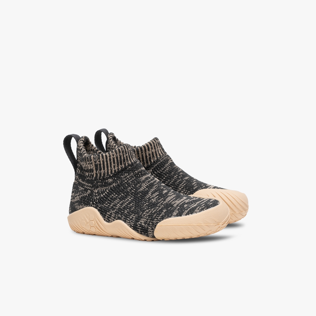 Woodland Grey Vivobarefoot Pluma Knit Preschool | ITRPYZE-67